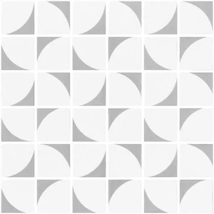  10" X 10", 16" Penta Memphis Light Grey Matte 12" x 12" 2006155 Centura Square Mosaic Tiles 