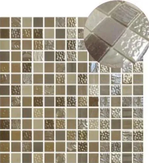 NatureBlends Shiny Negev 13" x 13" NB2002529 Centura Square Mosaic Tiles