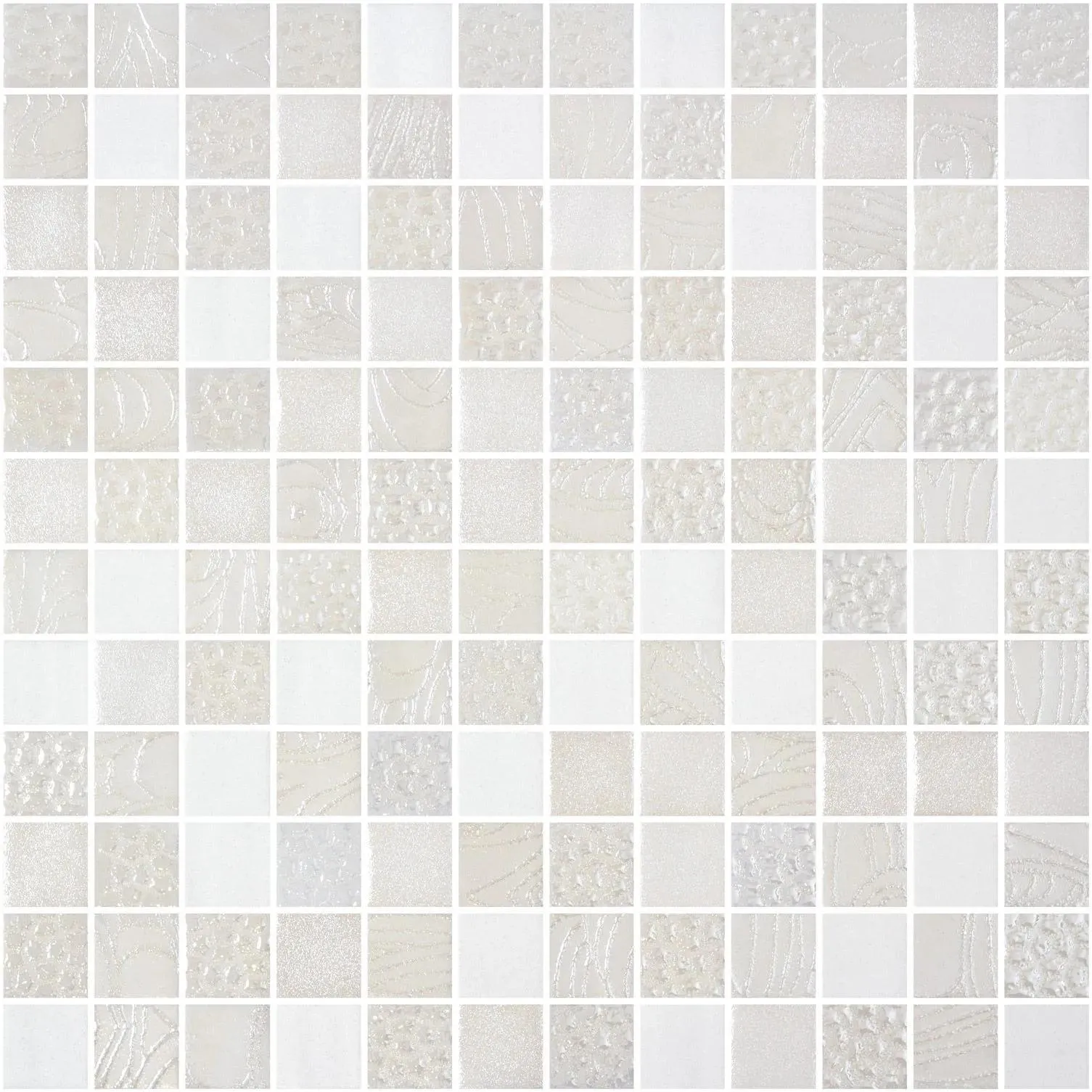 NatureBlends Shiny Indico 13" x 13" NB2002359 Centura Square Mosaic Tiles