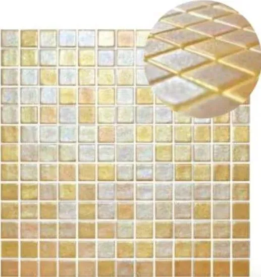 Glamour Gold 13" x 13" GG2002214 Centura Square Mosaic Tiles