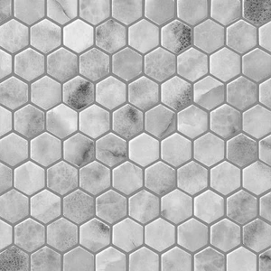 Image 2 of Hex Vintage Onice Matte 12" x 12" VINONMIMAHEX Centura Hexagon Mosaic Tiles sold at Floors & Baths Pro's
