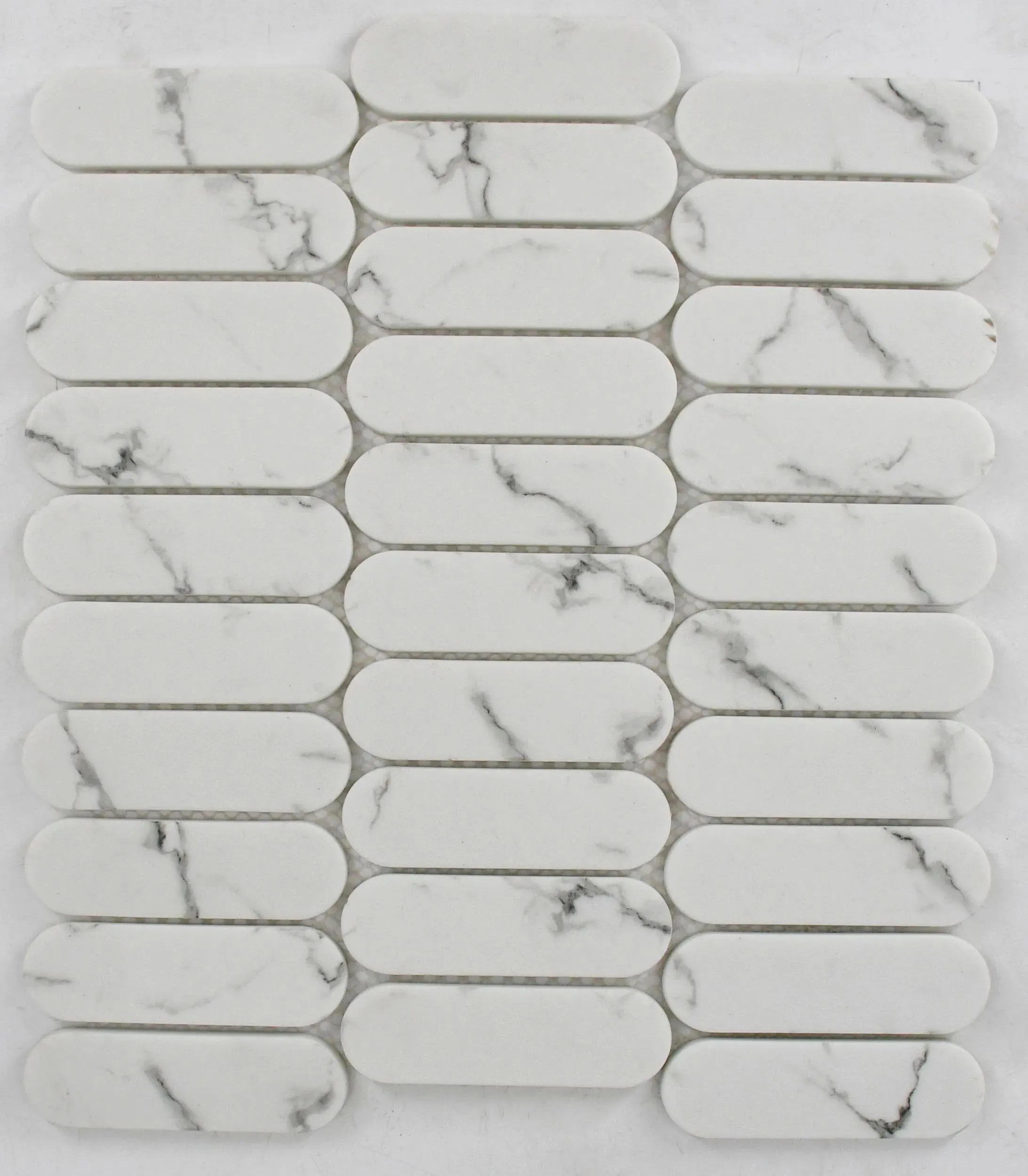 Moda Statuario Matte 12" x 12" MODSTACAPSMOS0104M Italbec Italbec Circle Mosaic Tiles