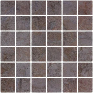 Image 2 of Penta Ecostone Matte New Slate 12" x 12" 2004526 Centura Square Mosaic Tiles sold at Floors & Baths Pro's