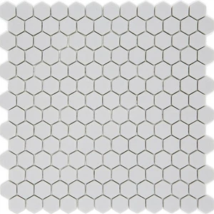 11" X 13", 10" Pan Dan Salt Matte 12" x 12" ESSALT23 Centura Hexagon Mosaic Tiles