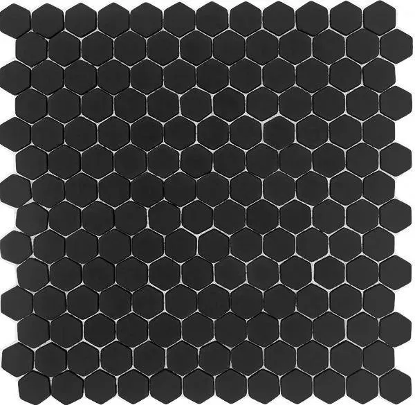 Pan Dan Graphite Matte 12" x 12" ESGRAPHITE23 Centura Hexagon Mosaic Tiles
