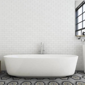 Image 2 of Hex Pattern 3 Matte 12" x 12" GE2003364 Centura Hexagon Mosaic Tiles sold at Floors & Baths Pro's