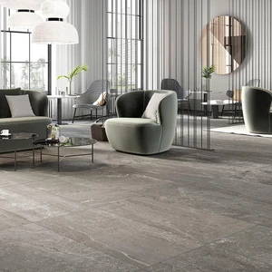 Image 2 of Blendstone Dark Grey Natural 12" x 12" BL0MS5R Centura Mosaic Tiles sold at Floors & Baths Pro's