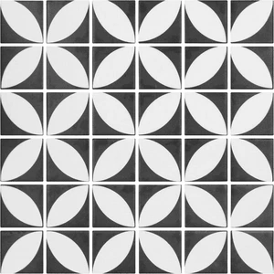 Image 2 of Penta Azalea Black Matte 12" x 12" 2006308 Centura Square Mosaic Tiles sold at Floors & Baths Pro's