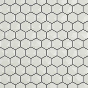 Image 2 of Edna Hexagon Vanilla Matte 12" x 12" HEX904D Centura Hexagon Mosaic Tiles sold at Floors & Baths Pro's