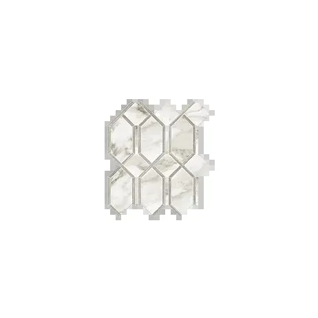 La Marca Calacatta Paonazzo Polished 12" x 13" 4501-0407-0 Anatolia Hexagon Mosaic Tiles
