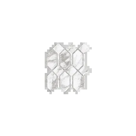 La Marca Arabescato Polished 12" x 13" 4501-0405-0 Anatolia Hexagon Mosaic Tiles
