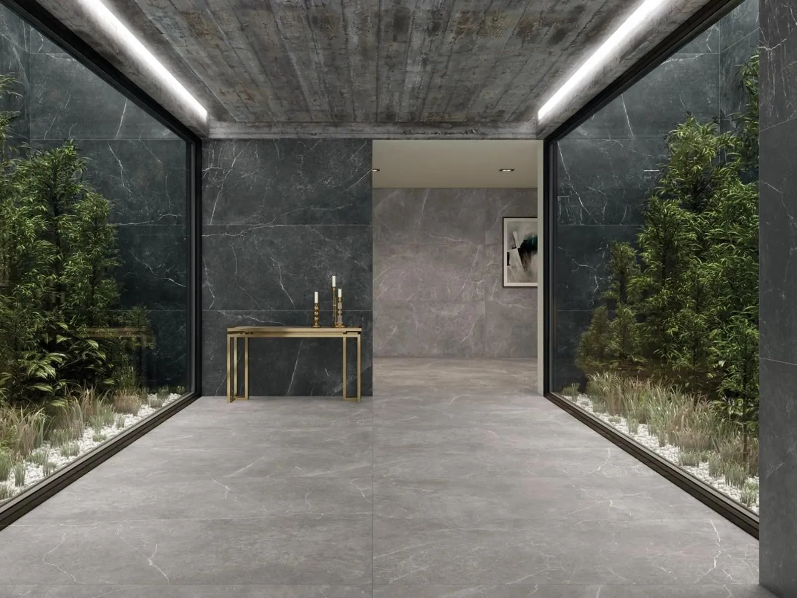 Soapstone Graphite Matte 12" x 12" SOAPGRAPMOM Centura Square Mosaic Tiles