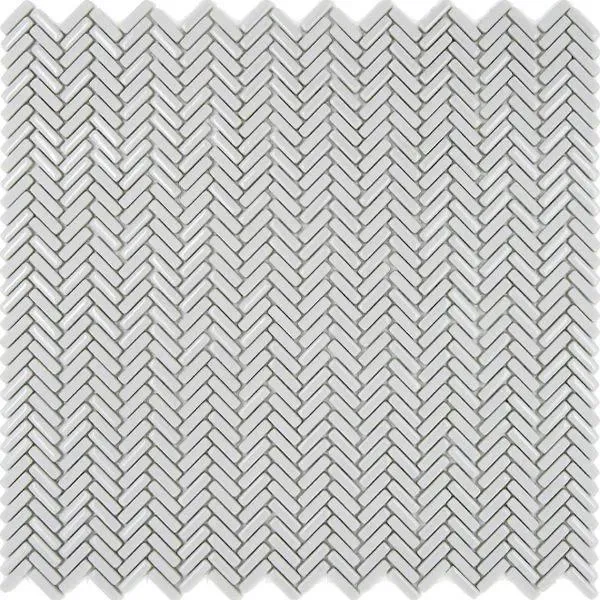 Pan Dan Salt Glossy / Matte 12" x 12" HESALT Centura Rectangle Mosaic Tiles