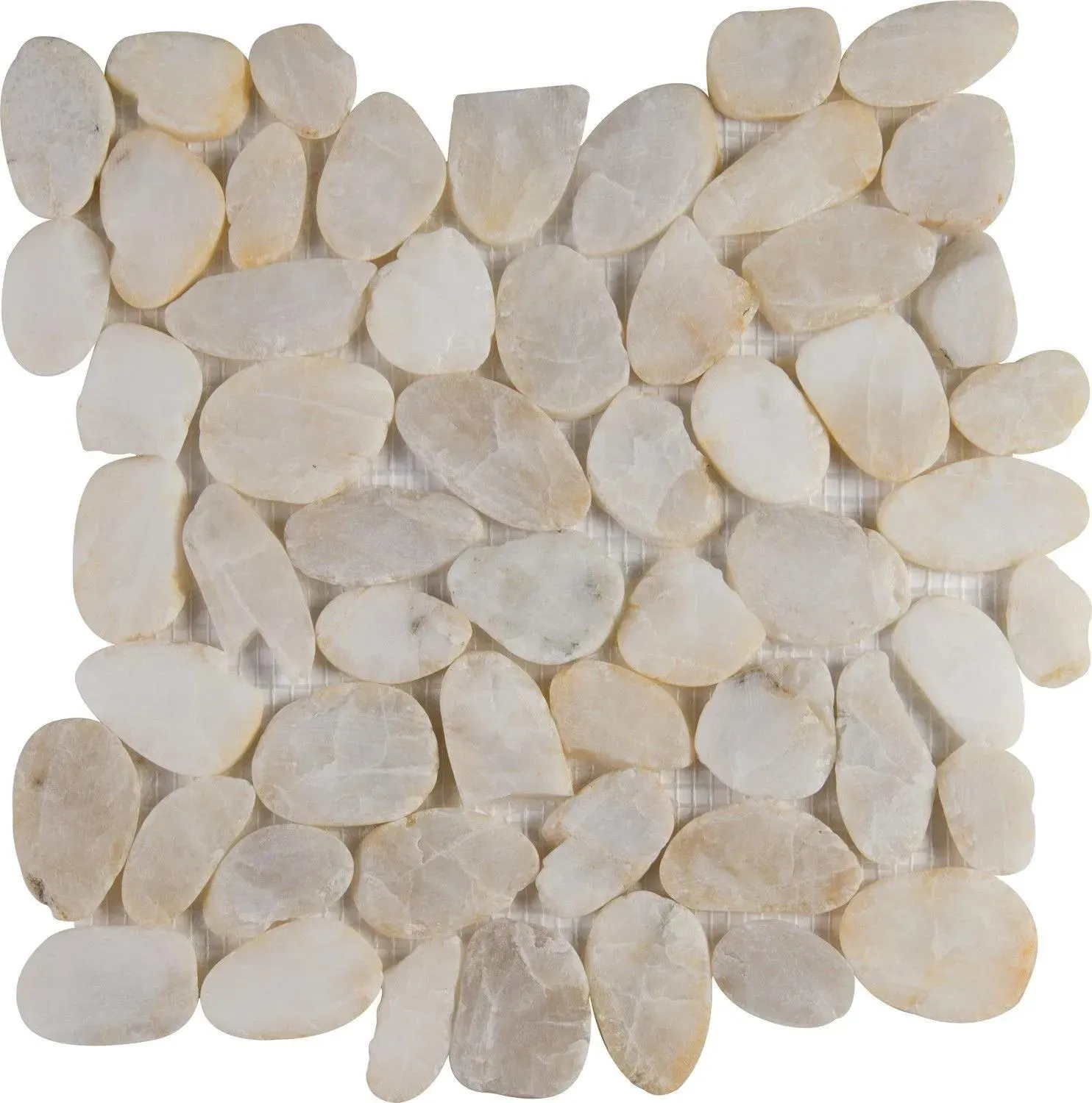 Dorado River White-Warm Tumbled 12" x 12" SMOT-PEB-DORADO MSI Surfaces Square Mosaic Tiles