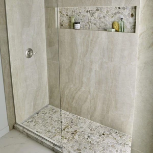 Image 2 of Dorado River White-Warm Tumbled 12" x 12" SMOT-PEB-DORADO MSI Surfaces Square Mosaic Tiles sold at Floors & Baths Pro's