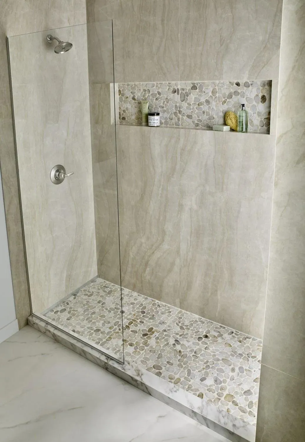 Dorado River White-Warm Tumbled 12" x 12" SMOT-PEB-DORADO MSI Surfaces Square Mosaic Tiles