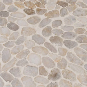 Image 5 of Dorado River White-Warm Tumbled 12" x 12" SMOT-PEB-DORADO MSI Surfaces Square Mosaic Tiles sold at Floors & Baths Pro's