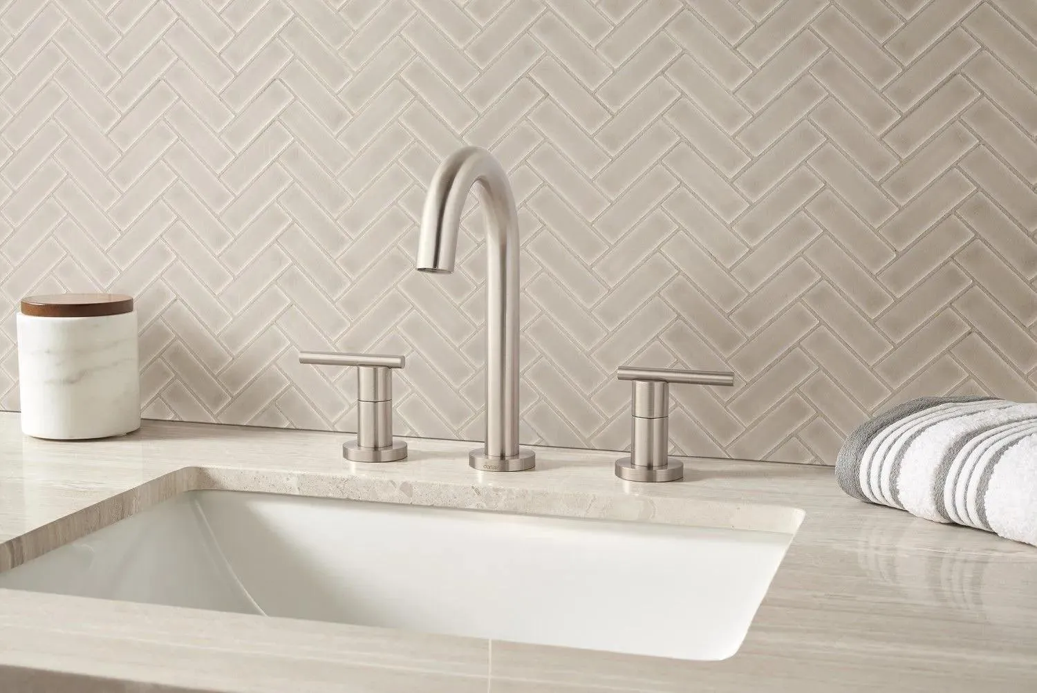 Portico Pearl Beige Glossy 11-1/2" x 12-1/2" SMOT-PT-PORPEA-HB MSI Surfaces Rectangle Mosaic Tiles