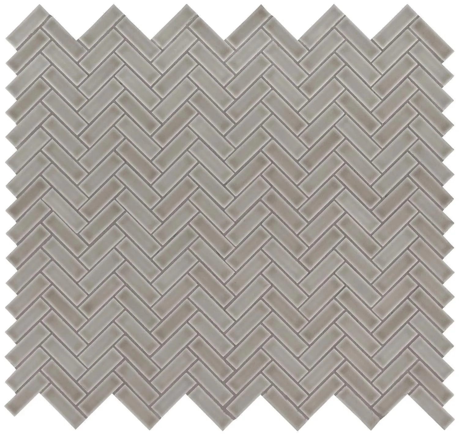 Dove Gray-Light Glossy 11-1/2" x 12-1/2" SMOT-PT-DG-HB MSI Surfaces Rectangle Mosaic Tiles