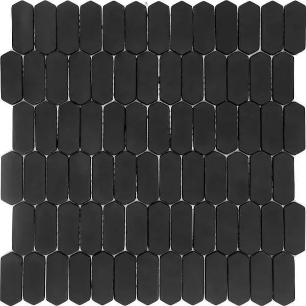 Pan Dan Graphite Matte 11" x 11" LOSGRAPHITE Centura Other Mosaic Tiles