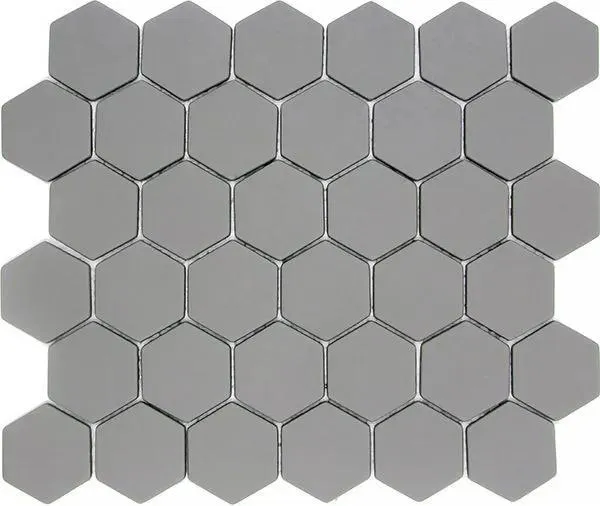 Pan Dan Dust Matte 11" x 12" ESDUST48 Centura Hexagon Mosaic Tiles