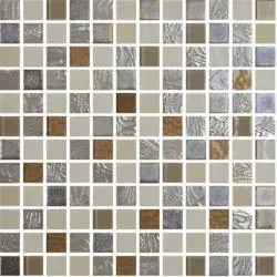 Mystic Glass Amber 13" x 13" MYAMMO Centura Square Mosaic Tiles