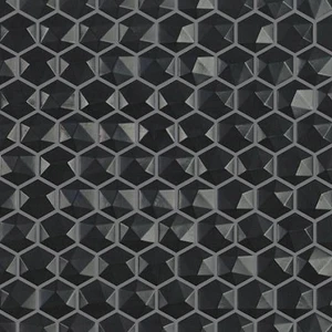 Image 2 of Edna Hexagon Anthracite Matte 12" x 12" HEX903D Centura Hexagon Mosaic Tiles sold at Floors & Baths Pro's