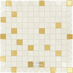  Glocal Mystic Glass Aura 13" x 13" MYAUMO Centura Square Mosaic Tiles 