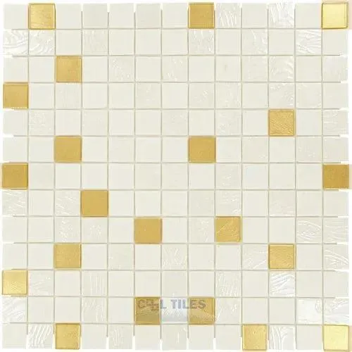 Mystic Glass Aura 13" x 13" MYAUMO Centura Square Mosaic Tiles