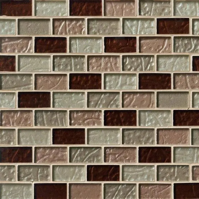 Ayres Blend 12" x 12" SMOT-GLBRK-AB8M MSI Surfaces Rectangle Mosaic Tiles