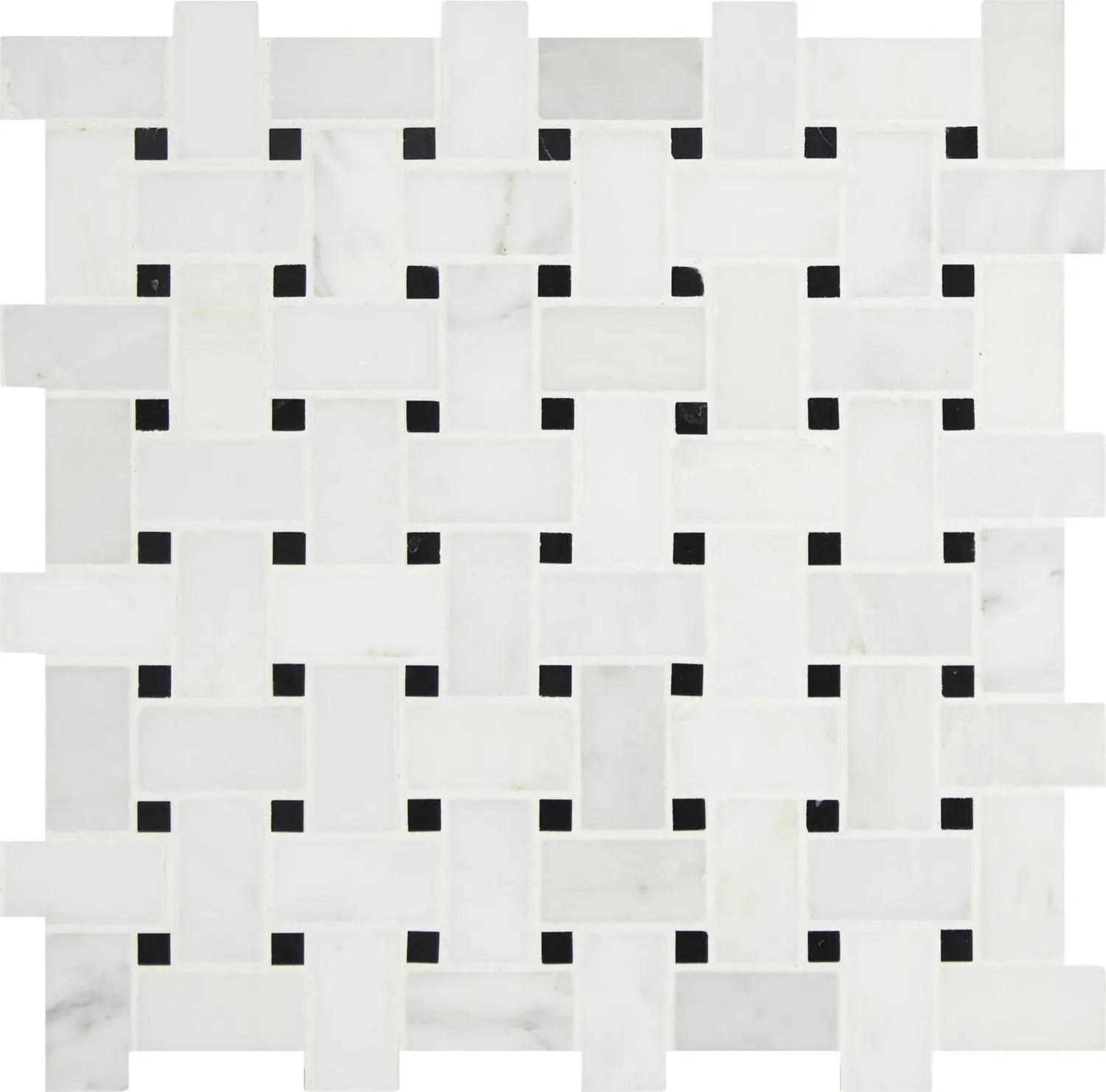 Arabescato Carrara White-Cool Honed 12" x 12" SMOT-ARA-BWP MSI Surfaces Rectangle Mosaic Tiles
