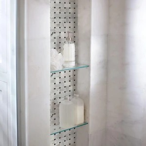 Image 2 of Arabescato Carrara White-Cool Honed 12" x 12" SMOT-ARA-BWP MSI Surfaces Rectangle Mosaic Tiles sold at Floors & Baths Pro's