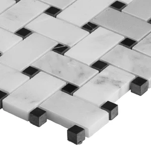 Image 3 of Arabescato Carrara White-Cool Honed 12" x 12" SMOT-ARA-BWP MSI Surfaces Rectangle Mosaic Tiles sold at Floors & Baths Pro's