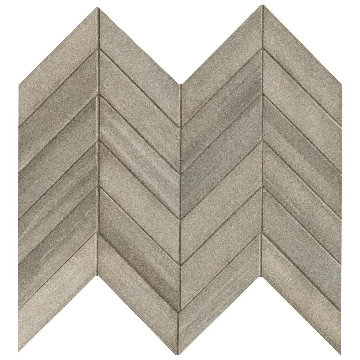 Water Color Gray-Light Matte 12" x 15" NWATGRICHE12X15 MSI Surfaces Rectangle Mosaic Tiles