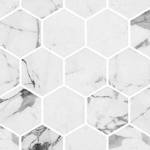 Image 2 of Hex XL Ecostone Fosco Matte 12" x 12" ECHEXLFOSCM Centura Hexagon Mosaic Tiles sold at Floors & Baths Pro's