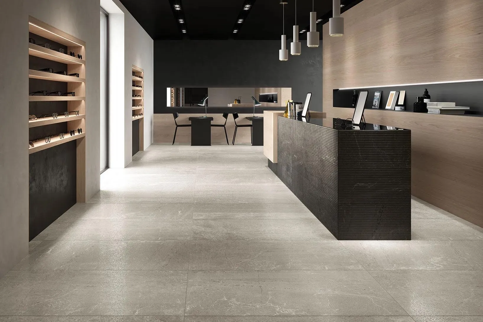 Blendstone Grey Natural 12" x 12" BL3MS5R Centura Mosaic Tiles