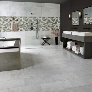 Image 2 of Urban Tapestry Gray-Dark Glossy 12" x 12" SMOT-GLSIL-UT6MM MSI Surfaces Rectangle Mosaic Tiles sold at Floors & Baths Pro's