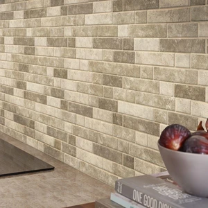 Image 2 of Sahara Sundown Beige Glossy 12" x 12" SMOT-GLSIL-SAND6MM MSI Surfaces Rectangle Mosaic Tiles sold at Floors & Baths Pro's