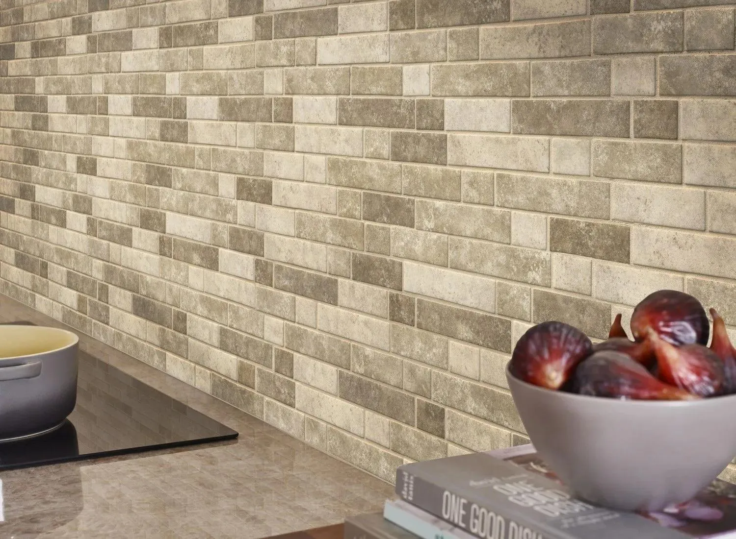 Sahara Sundown Beige Glossy 12" x 12" SMOT-GLSIL-SAND6MM MSI Surfaces Rectangle Mosaic Tiles