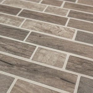 Image 4 of Driftwood Brown Matte 12" x 12" SMOT-GLSIL-DRIFT6MM MSI Surfaces Rectangle Mosaic Tiles sold at Floors & Baths Pro's