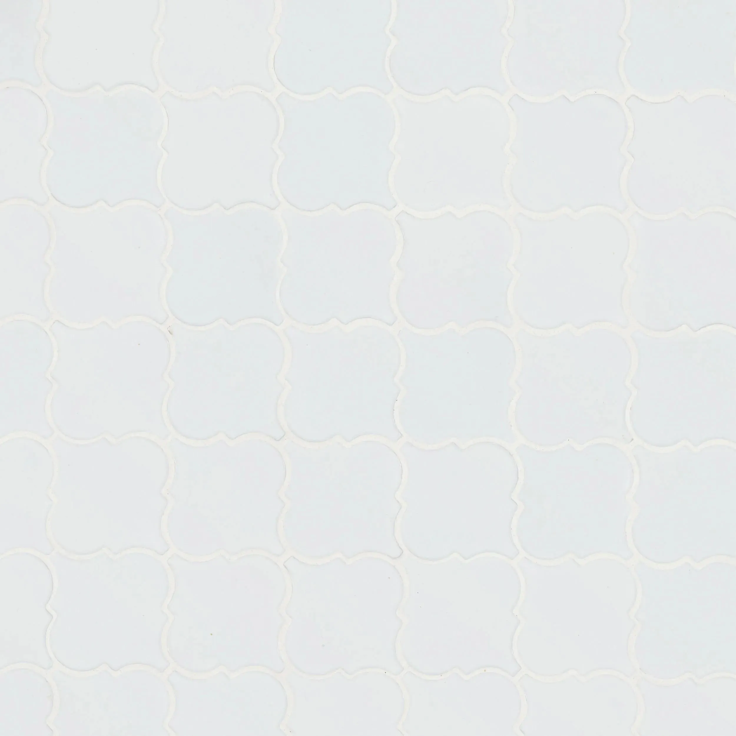 Whisper White-Cool Glossy 11" x 15-1/2" SMOT-PT-WW-ARABESQ MSI Surfaces Other Mosaic Tiles