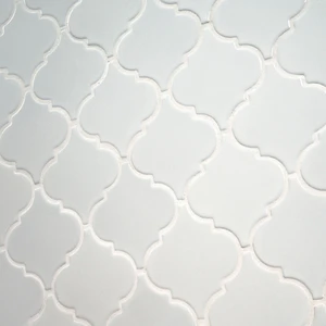 Image 4 of Whisper White-Cool Glossy 11" x 15-1/2" SMOT-PT-WW-ARABESQ MSI Surfaces Other Mosaic Tiles sold at Floors & Baths Pro's