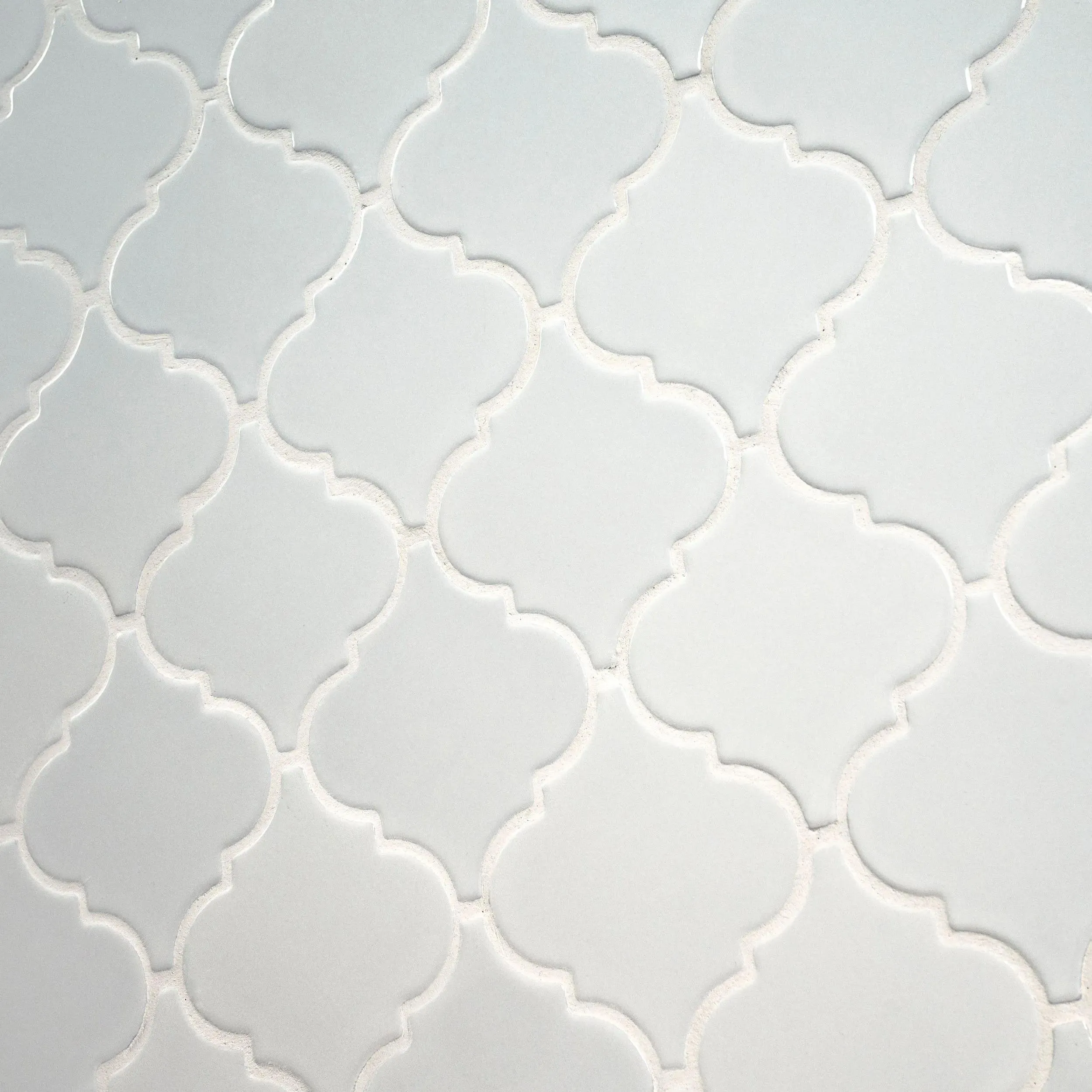 Whisper White-Cool Glossy 11" x 15-1/2" SMOT-PT-WW-ARABESQ MSI Surfaces Other Mosaic Tiles