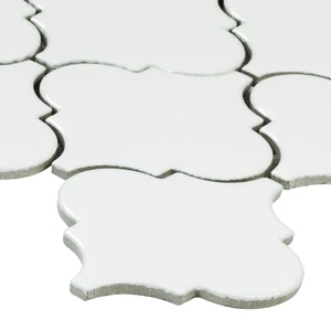 Image 5 of Whisper White-Cool Glossy 11" x 15-1/2" SMOT-PT-WW-ARABESQ MSI Surfaces Other Mosaic Tiles sold at Floors & Baths Pro's