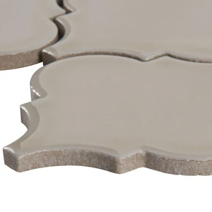 Image 3 of Portico Pearl Beige Glossy 11" x 15-1/2" SMOT-PT-PORPEA-ARABESQ MSI Surfaces Other Mosaic Tiles sold at Floors & Baths Pro's