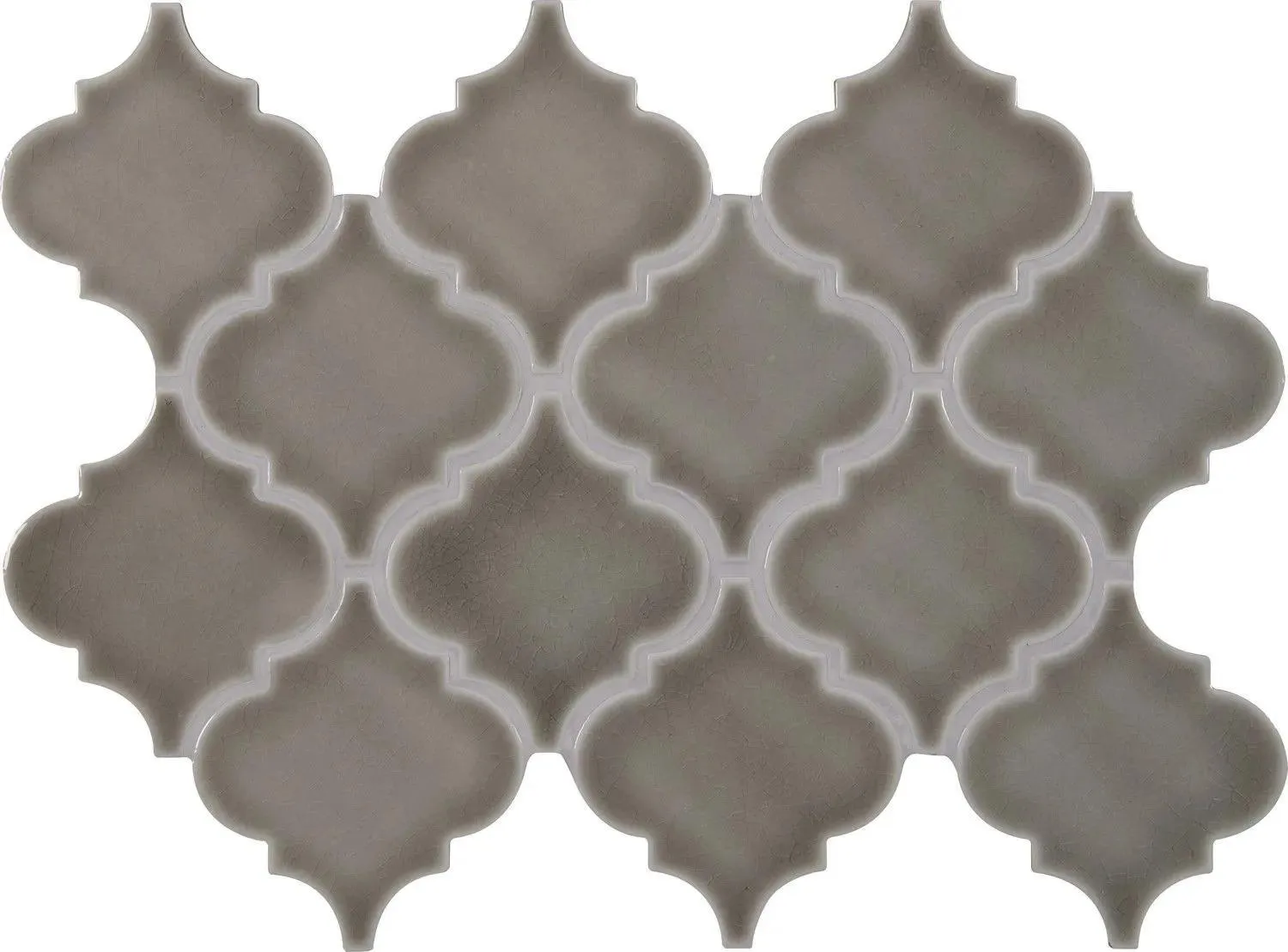Dove Gray-Light Glossy 11" x 15-1/2" SMOT-PT-DG-ARABESQ MSI Surfaces Other Mosaic Tiles
