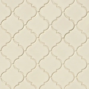 Image 4 of Antique Beige Glossy 11" x 15-1/2" SMOT-PT-AW-ARABESQ MSI Surfaces Rectangle Mosaic Tiles sold at Floors & Baths Pro's