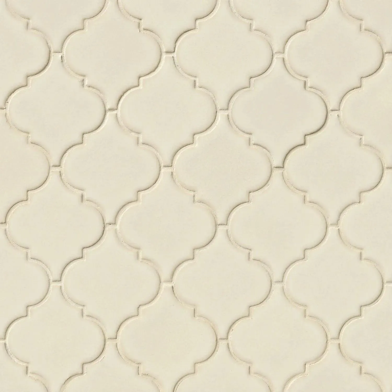 Antique Beige Glossy 11" x 15-1/2" SMOT-PT-AW-ARABESQ MSI Surfaces Rectangle Mosaic Tiles