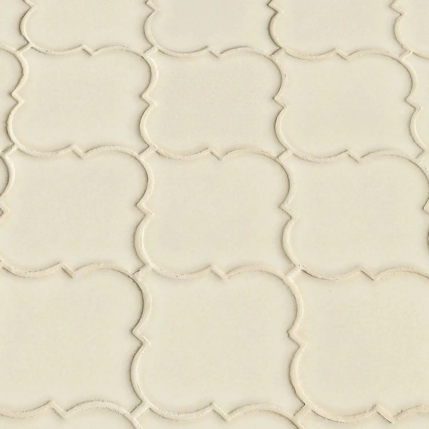 Antique Beige Glossy 11" x 15-1/2" SMOT-PT-AW-ARABESQ MSI Surfaces Rectangle Mosaic Tiles