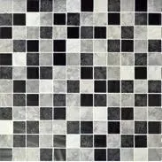Essence Carrara Mix Dark 12-1/4" x 12-1/4" ESS2002691 Centura Square Mosaic Tiles